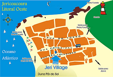 Mapa de Localiza&ccedil;&atilde;o de Jeri Village
