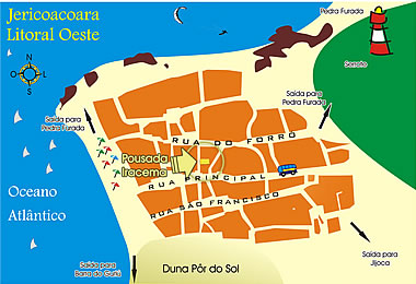 Mapa de Localiza&ccedil;&atilde;o de Pousada Iracema