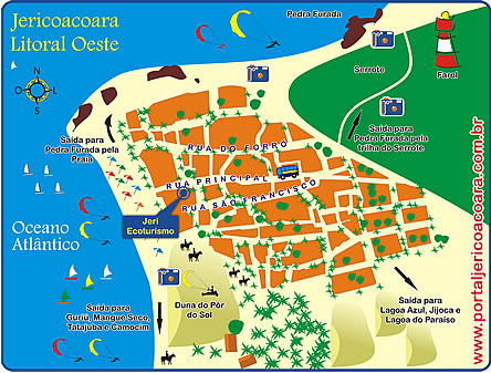 Mapa de localiza&ccedil;&atilde;o Ag&ecirc;ncia Jeri Ecoturismo