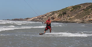Jericoacoara - kitesurf na praia da malhada