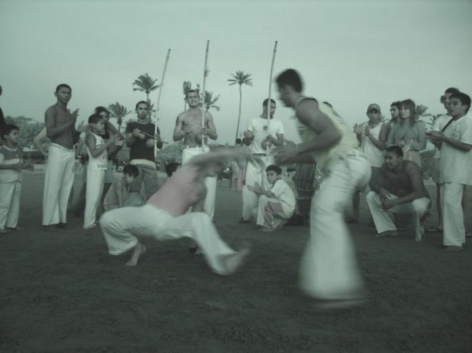 capoeira na praia do Preá - Cruz