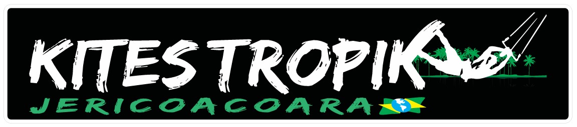 Logomarca de Kitestropik - escola de kitesurf em Jericoacoara