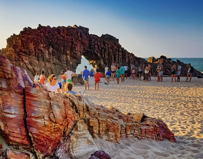 Entardecer na Pedra Furada - Jericoacoara