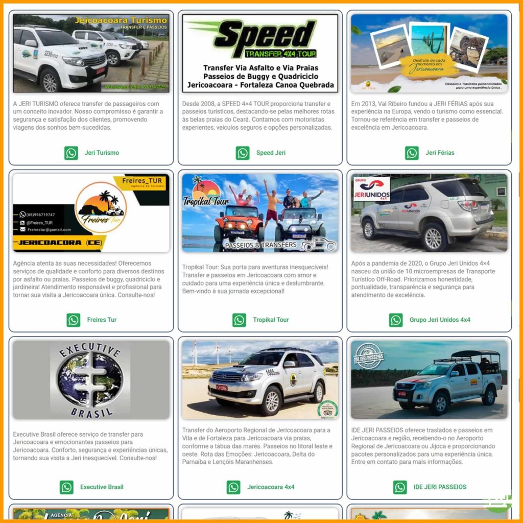 20 empresas de transfer para jericoacoara