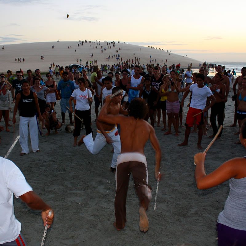 Por do sol na Praia de Jericoacoara