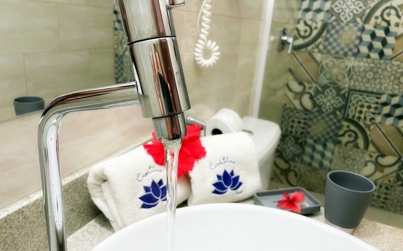 Detalhes do Banheiro da Pousada Casalice em Jericoacoara