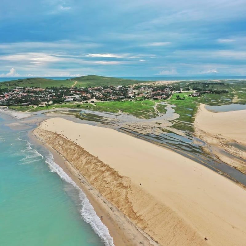 Vista Aérea da duna do Por do Sol - Jericoacoara